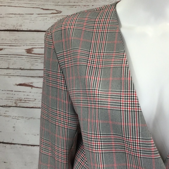 Vtg J.G Hook Black, Red, & White Plaid Skirt Suit - Picture 2 of 7